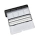 thumbnail image 3 of Paleta de pintura Paleta de acuarela vacía Lata de acuarela de metal Caja de paleta Paleta de pintura Estuche de pintura Portátil Fácil de transportar 26 medias sartenes, 3 of 5