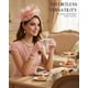 thumbnail image 3 of Sombrero Fascinator Thstdhy – Conjunto Rosa Empolvado para Fiesta de Té, 3 of 7