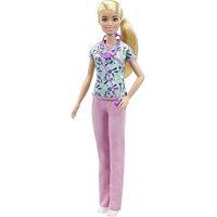 Muñeca Enfermera Barbie Con Uniforme Médico