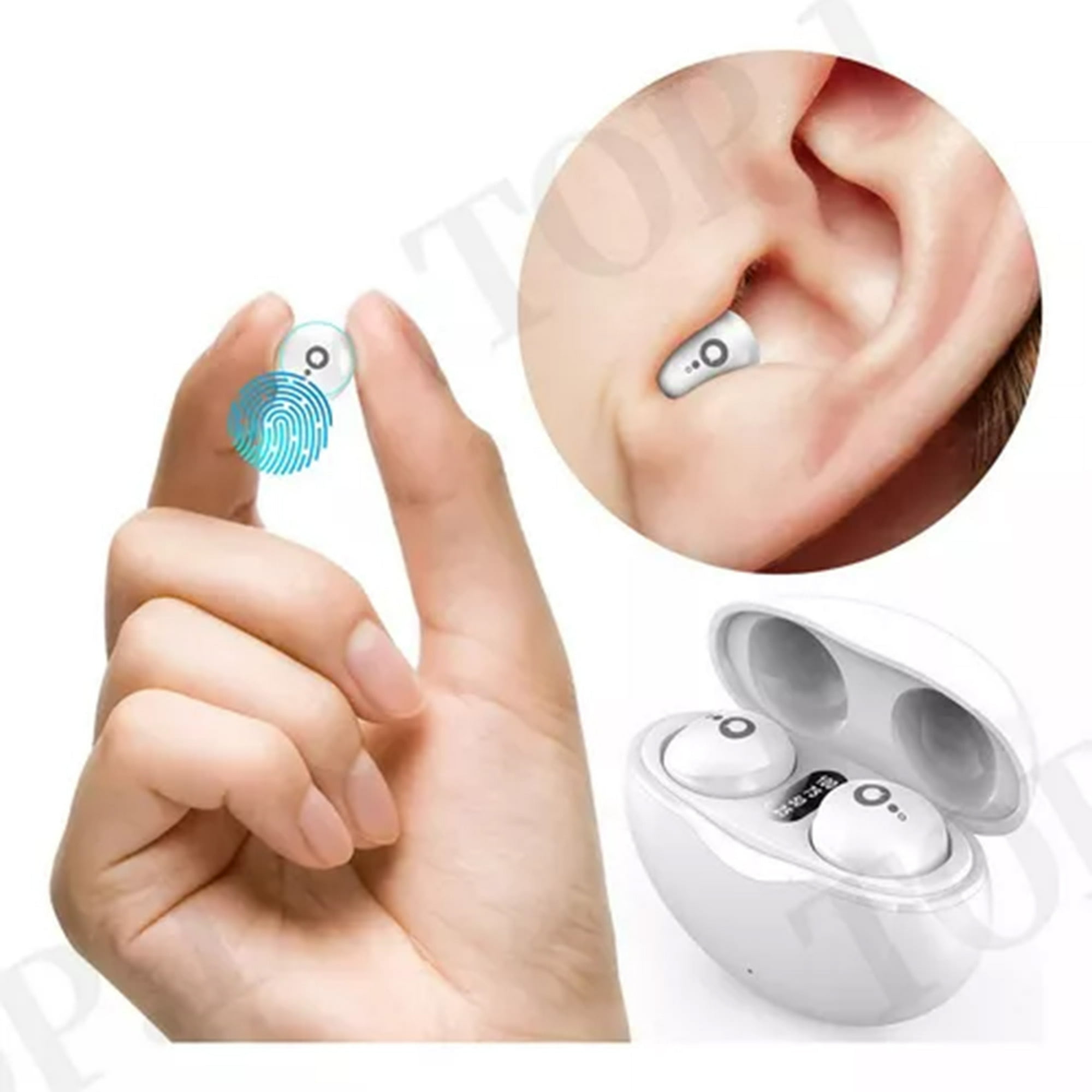 Veat00l - S800 Auriculares Bluetooth Inalámbricos Tws Bluetooth 5.3 Mini Auriculares Ocultos Estéreo Hifi Calidad De Sonido Pantalla Digital Led