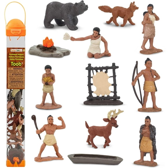 Figuras de juguete Safari Ltd. Powhatan Indians TOOB, 12 unidades, 3 o más