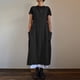 thumbnail image 3 of Vestido informal holgado de lino y algodón para mujer, con tirantes largos, estilo pichi, con bolsillos, 3 of 5