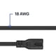 thumbnail image 1 of Cable de poder Best Buy essentials 12 C7 no polarizado de 2 ranuras, 1 of 3