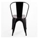 thumbnail image 4 of Silla de Comedor Estilo Industrial Metal Negro Apilable 44 cm, 4 of 8