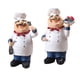 thumbnail image 3 of 2pcs Resina Chef Cocina Decoración Mesa Centro Pieza Estatuilla Hogar Coleccionable, 3 of 5