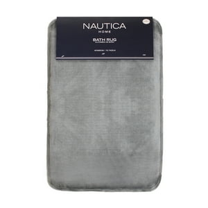 Alfombra De Baño Nautica Flannel 40X60Cm Antideslizante Gris