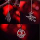 thumbnail image 5 of Colgantes Hicarer para Halloween, 80 unidades, plata envejecida, 5 of 6
