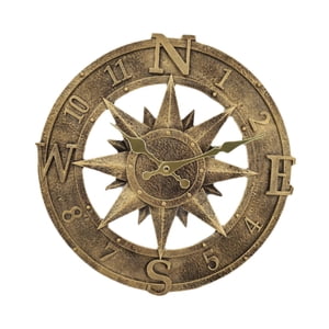 Bothyi - Reloj De Pared Sin Tictac, Regalos, Decoración De Pared Para Dormitorio, Baño, Sala De Estar, Dorado