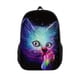 thumbnail image 1 of 1pc Personality Cat Glasses Printed Backpack, Children's Bright Color Backpack, 3D Print Backpack, Fashion Trendy Boys And Girls Backpack, Breathable Lightweight Bag, Students Schoolbag, 1 of 5