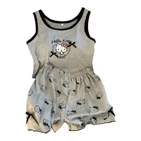 Pijama Hello Kitty Talla Xl Gris
