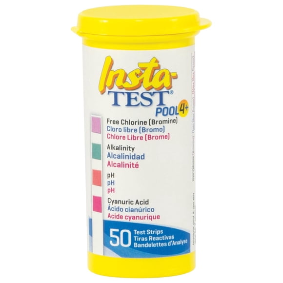Tiras reactivas para piscina LaMotte Insta-Test 4 Plus, 50 unidades
