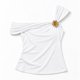 thumbnail image 5 of Polera Tendencia Basica Mujer Poliester S/M L/XL Blanco, 5 of 8