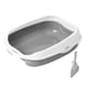 thumbnail image 2 of Caja De Arena Para Gatos Con Orinal De Lado Alto Para Mascotas Pequeñas Gatos De Interior Gris L 50x40x17cm, 2 of 4