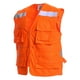 thumbnail image 2 of Chaleco Geologo Alta Visibilidad Multibolsillo X Espalda naranja L, 2 of 3