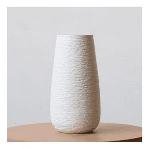 Genérico - Florero Vintage Ceramica Textura 11X11X21Cm