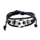 thumbnail image 1 of Pulsera de fútbol, ​​joyería, dije casual, pulsera de fútbol de moda, pulsera para Fútbol blanco y negro, 1 of 5