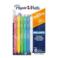Set 6 Bolígrafos Inkjoy De Gel Paper Mate Colores Brillantes