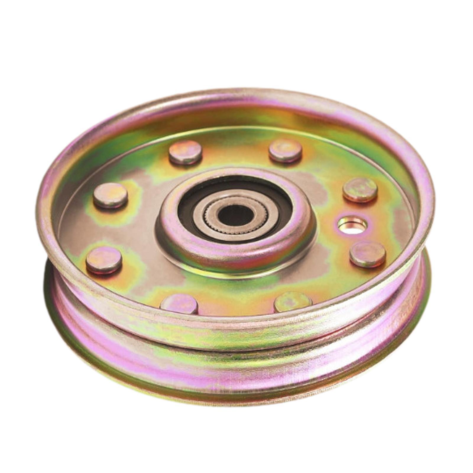 Magideal - Polea Tensora Plana 01004081 Reparación Suministros De Jardinería Máquina De Patio Patio Repuesto Fácil De Instalar Reemplazo De Pieza De Cortadora De