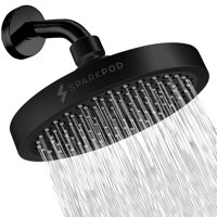 Alcachofa De Ducha Sparkpod High Pressure Rain De 15 Cm, Color Negro Medianoche