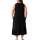 thumbnail image 3 of Agnes Orinda Women's Plus Size School College Camisón sin mangas con tirantes anchos y pliegues, camisón de dormir 1X Negro, 3 of 6