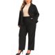thumbnail image 2 of Agnes Orinda Traje de Mujer Talla Grande Conjunto de Dos Piezas Traje de Chaqueta Blazer de Oficina y Pantalones 5X Negro, 2 of 8