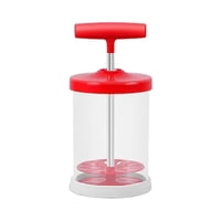 Magideal - Espumador De Bomba Manual, Máquina Para Hacer Crema, Batidora De Huevos, Dispensador Profesional De Crema Batida De Bricolaje Para Bebidas Espumosas D Rojo