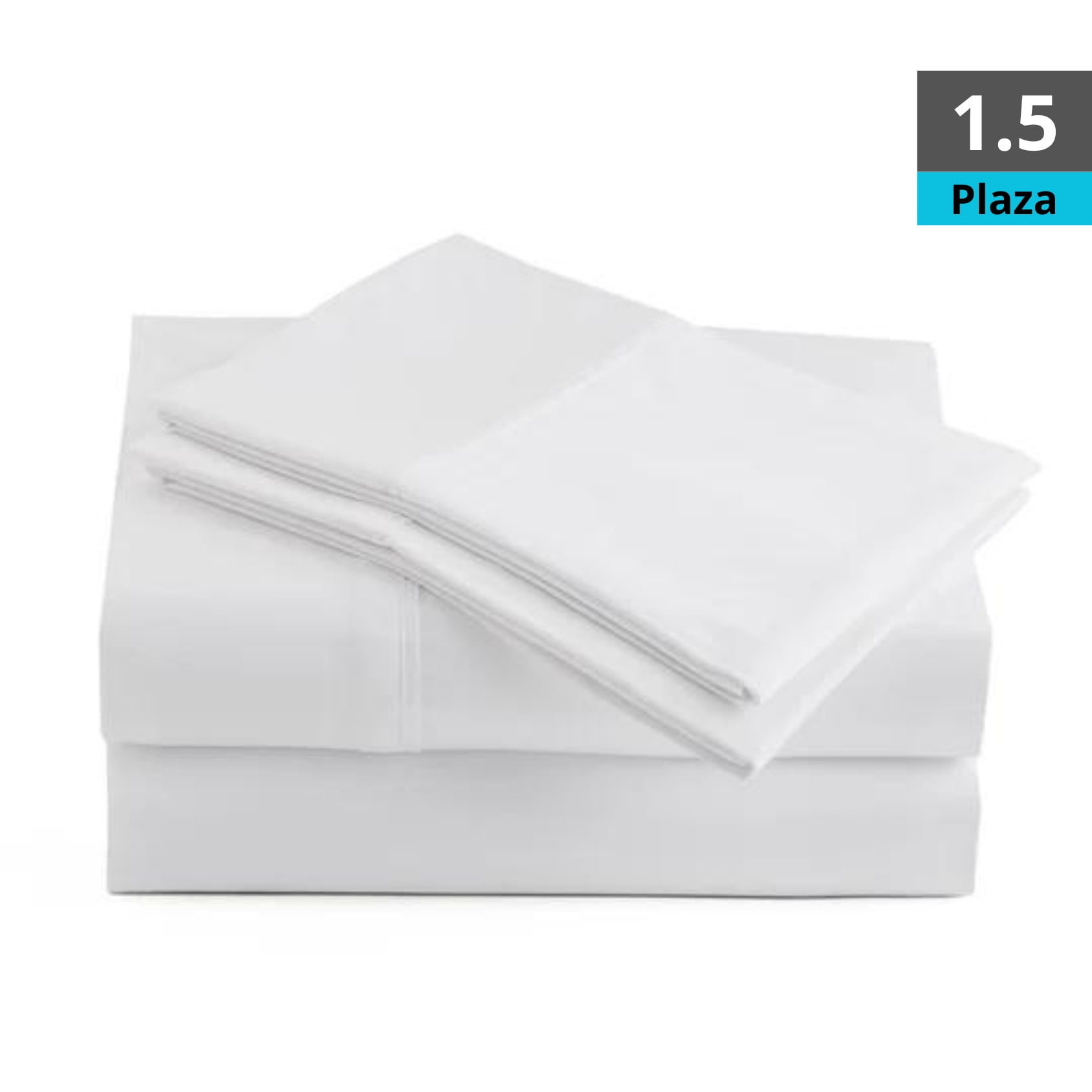 Genérico - Juego De Sábanas Blancas 1.5 Plaza