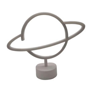 Ioensy - Planet Neon Sign Lámpara De Mesa Con Luz De Neón Con Pilas Para La Decoración De La Habitación De Los Niños