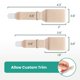 thumbnail image 5 of Alisador de dedos Toe Wraps Welnove Hammer, paquete de 16, color beige, 5 of 7