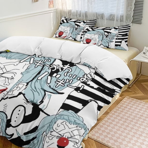 Buggy Bed Duvet Cover Funny Anime Cartoon Bedding Sets Lightweight 3 Piece Comforter Sets