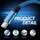 thumbnail image 3 of Cable de carga Aurnoet USB C a USB C de 6 pies, 5 unidades, 60 W, para iPhone, 3 of 7