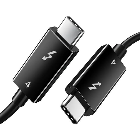 Cable Usb C 4.0 Thunderbolt 4 1m 40gbp/s 100w Salida 8k 60hz Negro