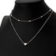 thumbnail image 2 of Collar De Mariposa De Moda Cadena De Clavícula Joyas Para Ni?as Plata De Doble Capa, 2 of 5