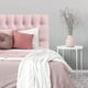 thumbnail image 3 of Respaldo Capitone Premium 2 plazas Felpa Rosado Claro, 3 of 3