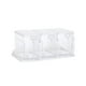 thumbnail image 1 of Caja Transparente Para Condimentos Contenedor De Almacenamiento Cruet 3 Compartimentos Cocina Especias Ollas Blanco, 1 of 3