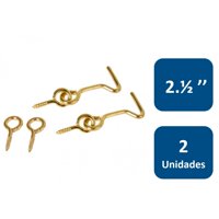 Aldaba Zincada 2.1/2"" 2Un. - Lioi