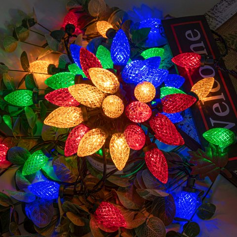 Guirnalda De Luces Navideñas Awq 100Led 24.7 M C9 Multicolor
