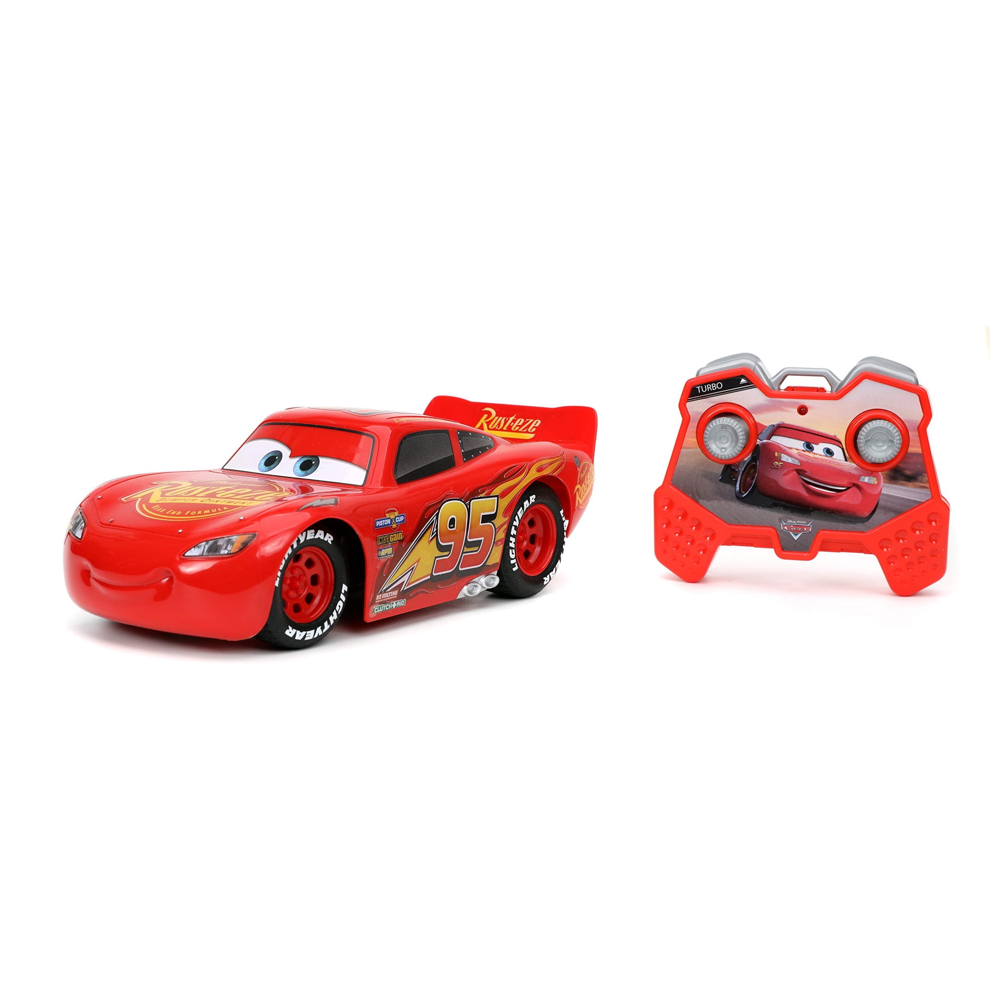 Auto Control Remoto Jada Toys Pixar Cars Lightning Mcqueen 1:24 Rojo