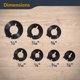 thumbnail image 5 of Juego de collares ajustables para brocas POWERTEC, 7 piezas, 5 of 8