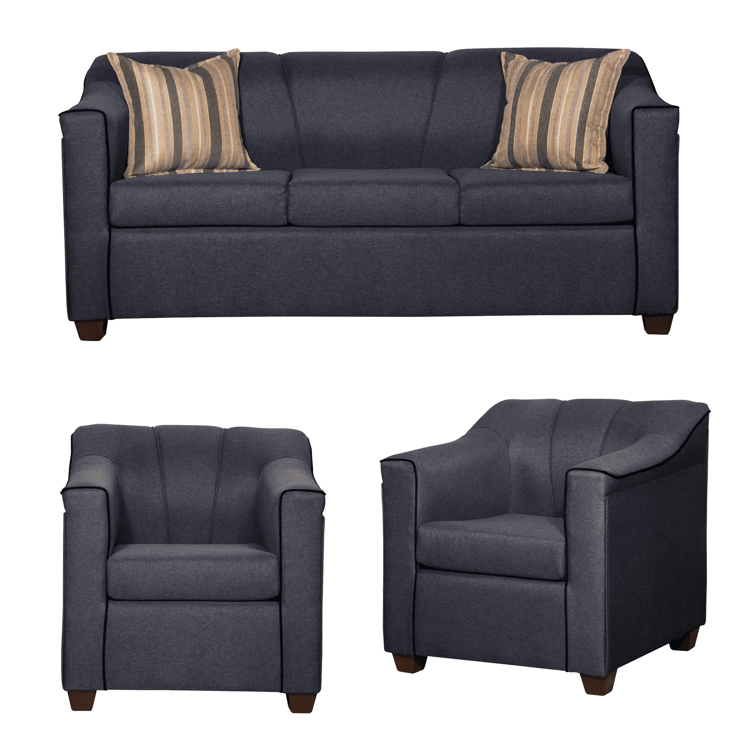 Ruzam Mobel - Juego De Living 3-1-1 Venecia Marengo Lino