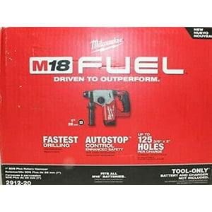 Martillo Perforador Milwaukee M18 Fuel 18V 1 Sds-Plus 2912-20
