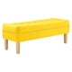 thumbnail image 2 of Banqueta Wood 2c Felpa 05 Amarillo, 2 of 4