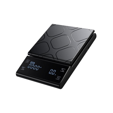 Magideal - Báscula De Café Báscula De Alimentos Con Temporizador Báscula Para Pesar Joyas Báscula De Granos De Café Báscula De Café Italiana Para Cocina Hogar 3 Kg 01 G