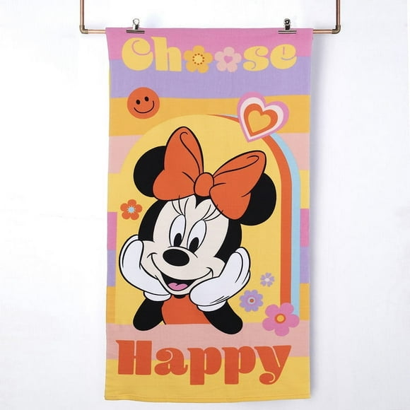 Toalla Playa C/Bolso 70x140+33x42 Minnie Smile