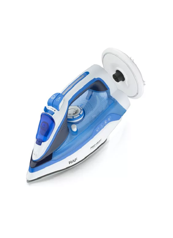 Genérico - Plancha De Vapor Inalámbrica Vertical Para Ropa, Color Blanco-Azul