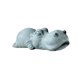 thumbnail image 3 of Animal De Piedra Arenisca Verde Mini Té Mascota Estatuilla Decoración Recuerdo Hipopótamo, 3 of 5