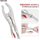 thumbnail image 4 of Alicates MAXPOWER 10" Mandíbula Curva Paquete de 2, Capacidad 65 mm, 4 of 9