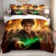 thumbnail image 1 of 3pcs Bedding set bedding cushion cover Warner Wizard Battle 3D Print Duvet Cover Set, 1 of 1