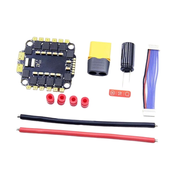 Mini cuatro en un ESC, ESC sin escobillas, controlador de velocidad para cuadricóptero, ESC sin escobillas FC Stack para de ala fija 60A