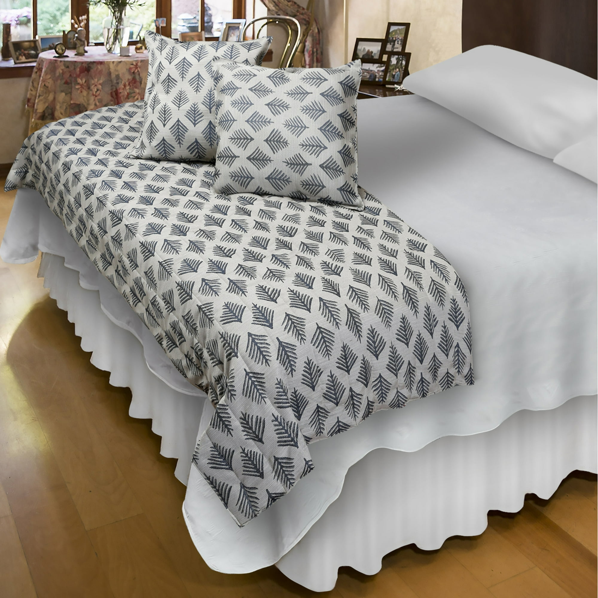 Mallorca - Piecera Con Fundas Sk Aspen Grafito Reversible